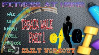 Tabata walk at home part 1 Fitness at home by Whenggay