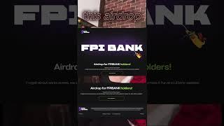 fpi bank airdrop #airdrop #fpibank #music