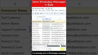 Send WhatsApp Messages From Google Sheets #shorts #whatsappautomation  | Google Sheets WhatsApp