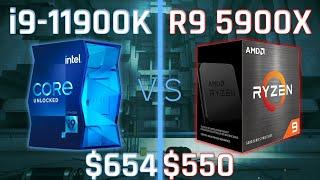 i9-11900K vs Ryzen 9 5900X | Gaming, Blender, Cinebench, Power