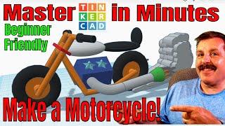 Make a Marvelous Motorcycle in Minutes using Tinkercad | #STEM #STEAM