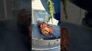 Basting the prime rib