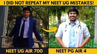 Studied Campbell Biology instead of NCERT (Biggest Mistake) - Interview WITH AIR 4 IN NEET PG 2023!