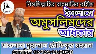 ইসলামে অমুসলিমদের অধিকারMawlana Tawfiqur Rahman contact:01716884034(official video) subscribe now