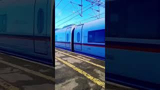 #train #поезд #railway электропоезд эвс1 Сапсан пролетает станцию Решетниково по 1 пути