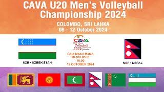 Uzbekistan - Nepal.  Match NO.18. Gold Medal Match CAVA Men's U20.  2024 . Colombo.