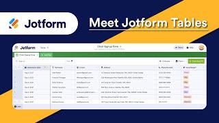 Meet Jotform Tables