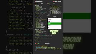 Dropdown Menu | HTML | CSS | JAVASCRIPT #menu