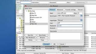 Making connections with FileZilla free FTP software