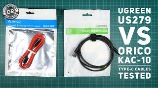 Ugreen US279 vs Orico KAC-10 100cm Type-C cables tested (Discord submission)