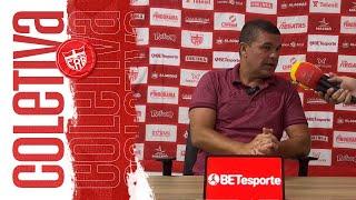 COLETIVA - UMBERTO LOUZER FALA APÓS PARTIDA CONTRA O MOTO CLUB