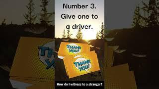 How to share the Gospel with a total stranger: card tracts