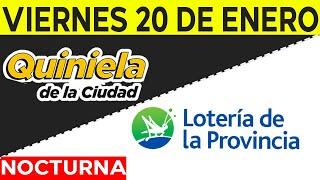 Resultados Quinielas Nocturnas de la Ciudad, Buenos Aires Viernes 20 de Enero