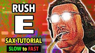 How to play Rush E on Sax | Saxplained