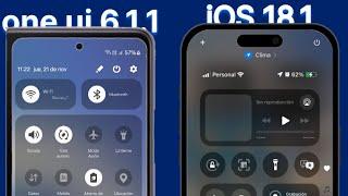 one ui 6.1.1 vs iOS 18.1 - comparativa completa pt 3