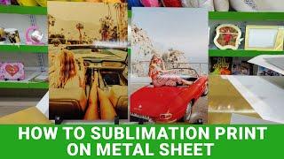 How to Sublimation print on Metal Sheet with 5 in 1 sublimation machine, ApparelTech