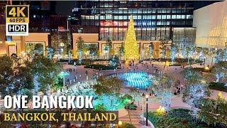 [BANGKOK] One Bangkok "Walking Tour Christmas Market & Illumination 2024" | Thailand [4K HDR]