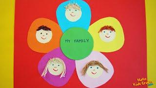 Family Portrait | Family Inspired Craft Idea | My family flower