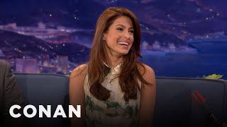 Eva Mendes Loves A Man With A Beard | CONAN on TBS