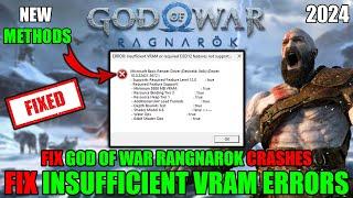 Fix God of War Ragnarok Crashing | Fix Insufficient VRAM Error & VRAM Requirement Errors