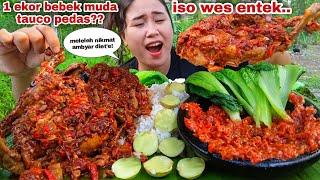 EAT WHOLE DUCKS, SPICY TAUCO, TERASI SAMBAL, LALAPAN, RAW JENGKOL, MOTHERDAWER BOILED, BASIL