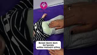 Bolani qorni dam bo’lganda shunday massaj qiling.