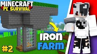 I build iron farm  || minecraft survival series || #ep2 in hindi