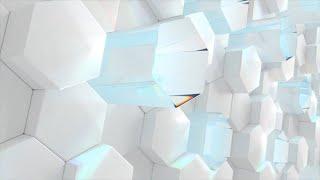 White Hexagonal Waves Animation Relaxing Background Screensaver | Cool Background