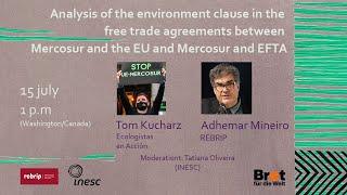 Mercosur-EU and Mercosur-EFTA Agreement: analysis of environmental clauses