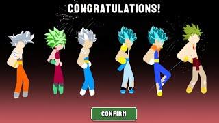 Stickman Warriors - Unlock Goku UI, Vegeta UI, Gogeta SSj Blue, Broly ,Kefla ,Vegito ssj Blue #13/30