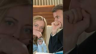 Meloni Rolls Her Eyes at Macron at G-7 Summit