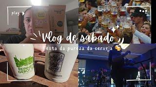 Vlog de sábado: academia + mercado + Festa da Pureza da Cerveja 