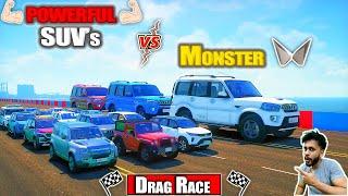 Powerful Indian Suvs Vs Monster Scorpio S11 Highway Drag Race GTA 5