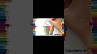 drawing delicious popcorn/Desenhando pipocas deliciosas