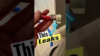 RV Water Lines Leak - Pex fittings