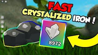 How to get Crystallized Iron Fast in ROBLOX Sky Block!