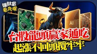 【押寶龍頭股】大盤反彈並不是每檔漲，老大老二獲利差異大，大者恆大，贏家通吃操盤法則來臨，哪些產業龍頭將出人頭地？如何看準「大漲小回」切入點？鎖定【賺財富 看先探】EP15