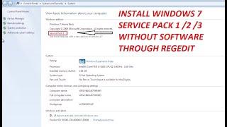 How to install service pack 1 in windows 7