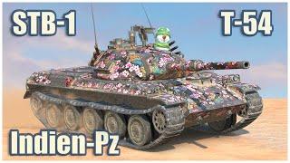 STB-1, T-54 & Indien-Panzer • WoT Blitz Gameplay