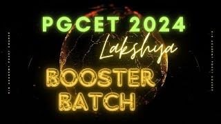 PGCET 2024 MBA - MCA | Crash Course | Booster batch