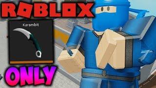 ROBLOX Arsenal - Knife ONLY Challenge...