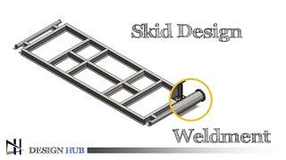 Industrial Equipments Skid Design |Solidworks Tutorials| Design Hub