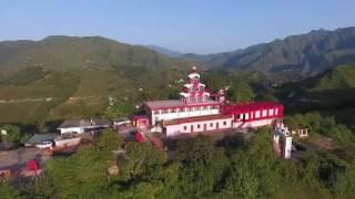 Sundernagar Town Draudadhar & Mahamaya Temples Aerial1st time4k 3
