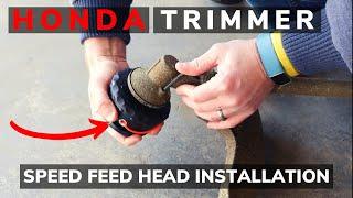 Honda String Trimmer Speed Feed Head Installation, How to Remove Trimmer Head