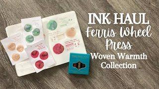 FOUNTAIN PEN INK HAUL // Ferris Wheel Press // Woven Warmth Collection #fountainpenink