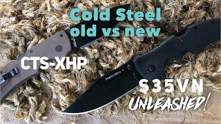 Cold Steel - XHP vs S35VN - Edge Retention Comparison, also unleashed