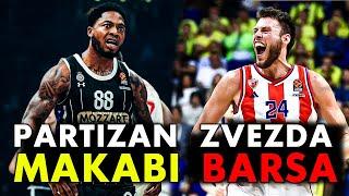 PARTIZAN DOBIJA MAKABI? ZVEZDA RUSI BARSELONU U ARENI? NAJAVA KOLA EVROLIGE