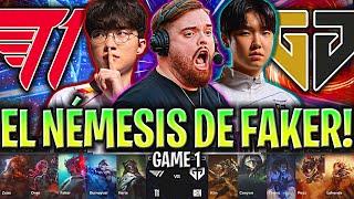 IBAI CASTEA A FAKER Y T1 CONTRA SU NÉMESIS! | T1 vs GEN Game 1 SEMIFINAL WORLDS 2024 IBAI ESPAÑOL