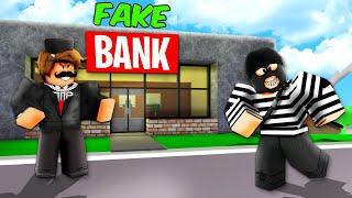 I Opened a FAKE BANK to Catch a ROBBER.. (Brookhaven RP)