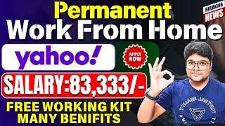 Permanent work from home jobs | 10 lakhs Package | Free Working Kit | Latest jobs in Telugu | Yahoo